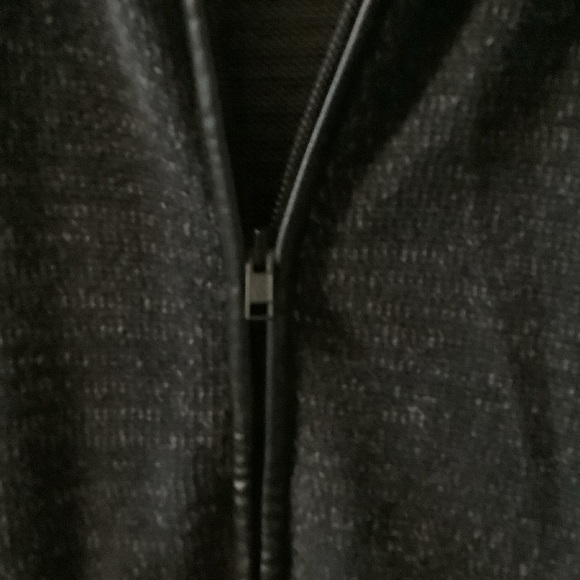 Rock & Republic Dark Gray Zip-Up‎ Sweater, XL, zippered sleeves, - Picture 3 of 10